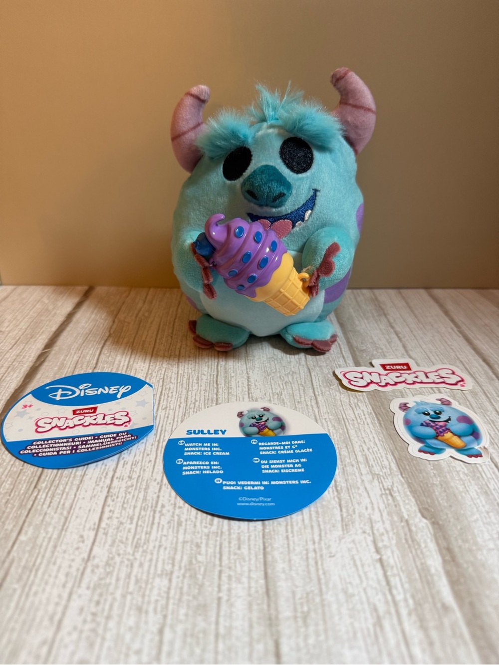 Disney Sulley Plush - Teal with Purple and Pink Accents